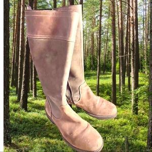 ECCO Leather & Suede Tall Boots Size 41EU/ 10-10.5 US